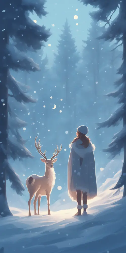 Snow Aesthetic Christmas wallpaper